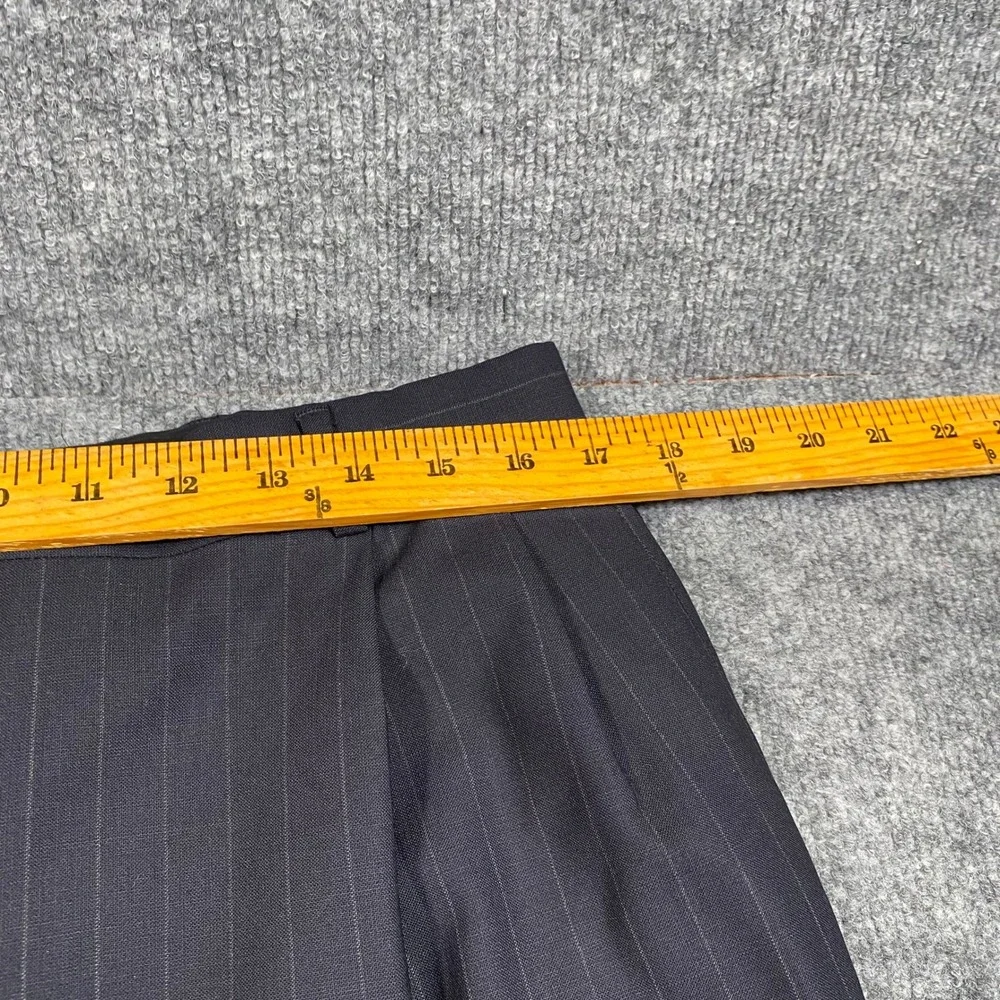 Brooks Brothers 346 Mens Pinstripe Pleated Cuffed Wool Stretch Dress Pants 40x31
